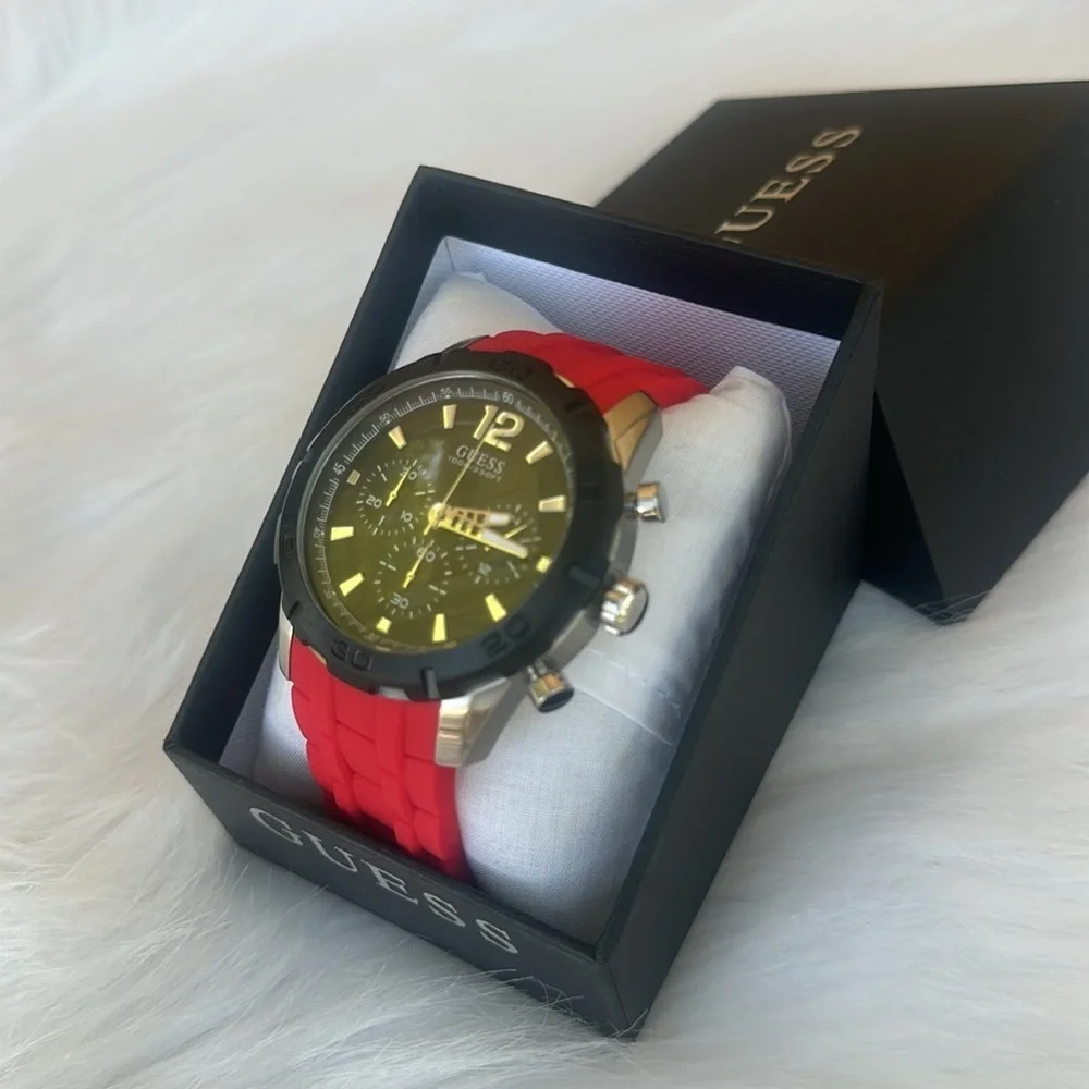 New GUESS Black Dial Men Analog Watch - U0864G7M